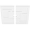 Ekena Millwork Knox Architectural Grde PVC Contemporary Ceiling Medallion, Two Piece, 38"OD x 3"ID x 13 1/4"C x 1"P CMP38KX2-03000 - alternate 2
